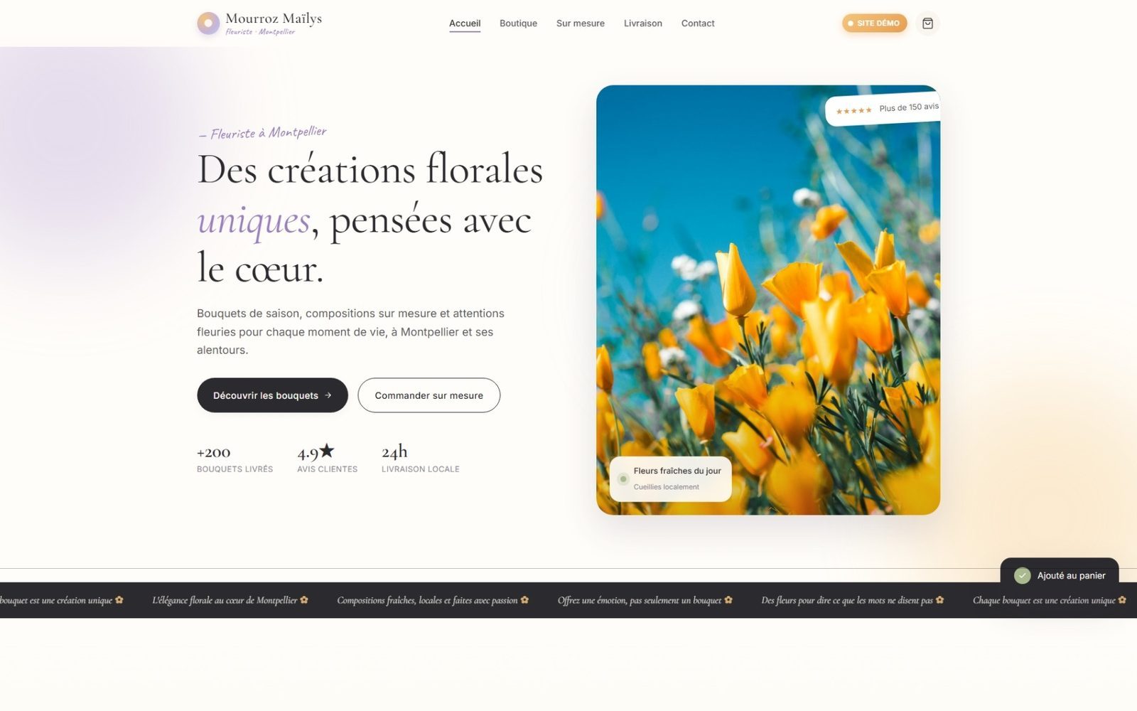 Aperçu du site Mailys Mourroz